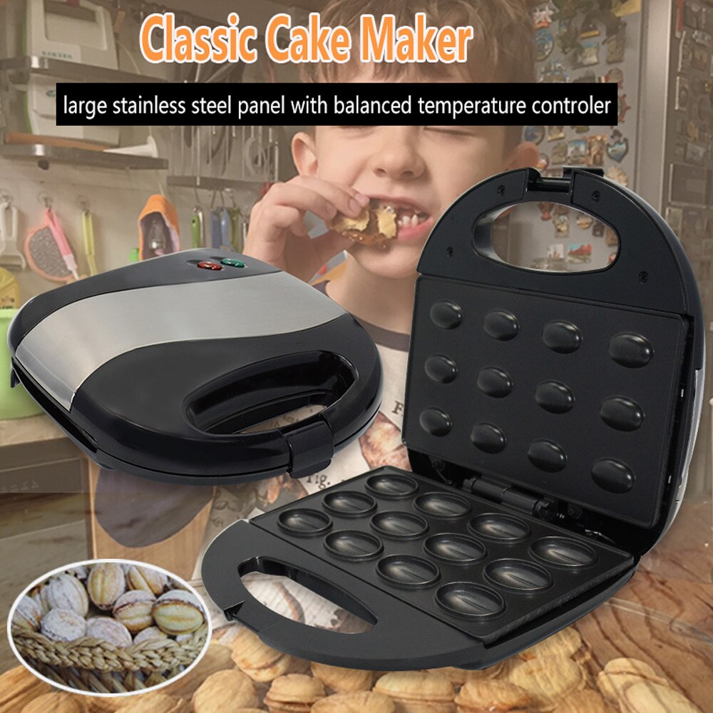 Mini Cake Waffle Maker Machine Household Nut Cake Machine Chocolate Frying Machine