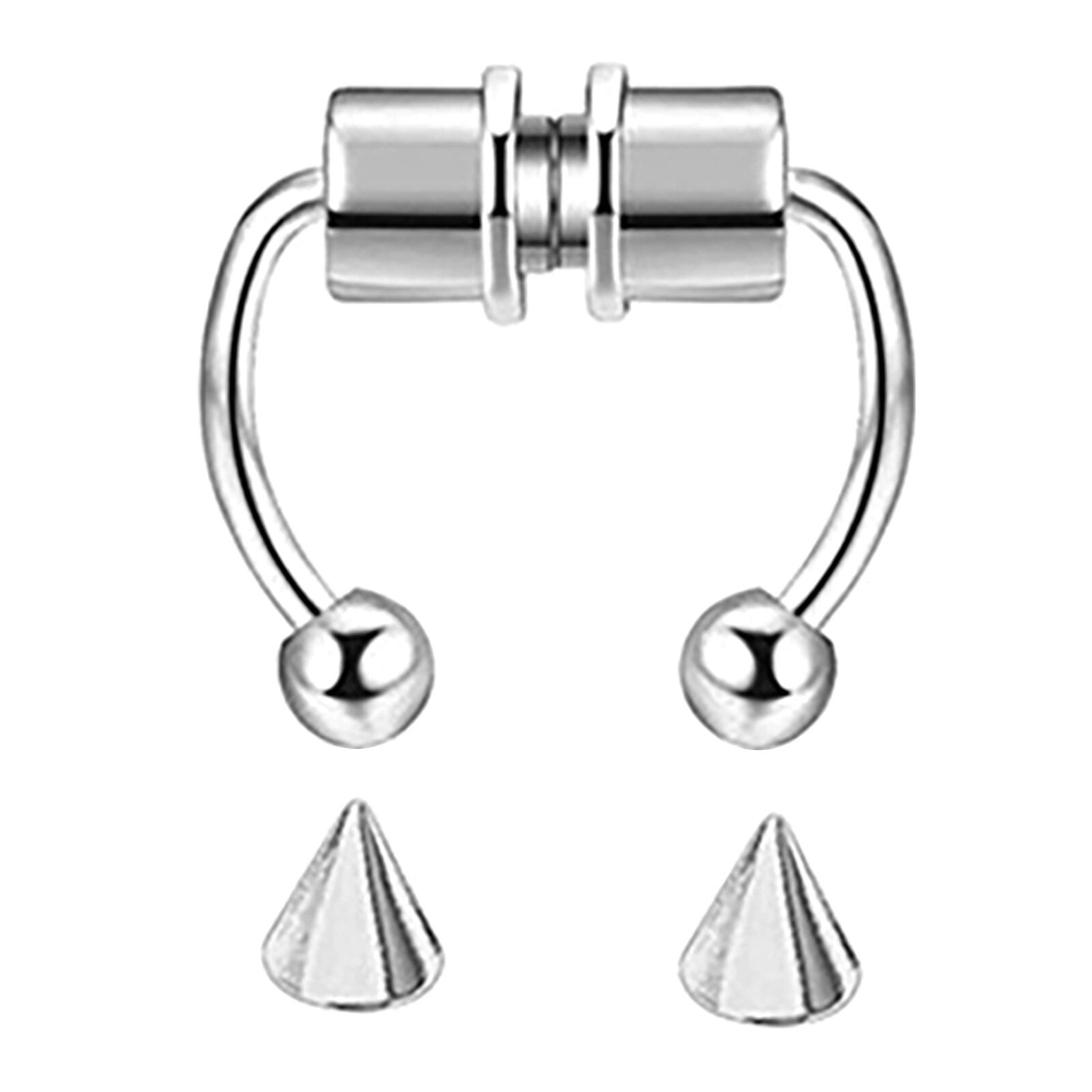 Nep Piercing Neus Ring Legering Magnetische Neus Piercing Hoop Septum Magnetische Ring Hoefijzer Piercing Party Voor Vrouwen Sieraden