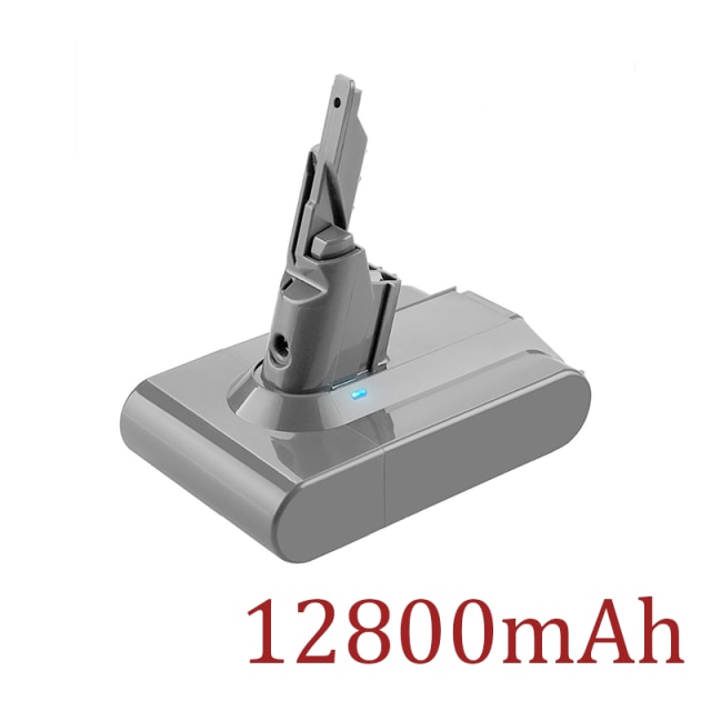 Dyson V7 battery 21.6V 12800mAh Li-lon Rechargeable Battery For Dyson V7 Battery Animal Pro Vacuum Cleaner Replacement: Blue