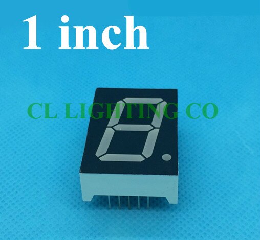 1 inches BLUE 7 Segment LED Display 34*24*10.5MM Nixie tube 1 Bit Digital Tube Plastic Metal 1in display Common Anode/cathode