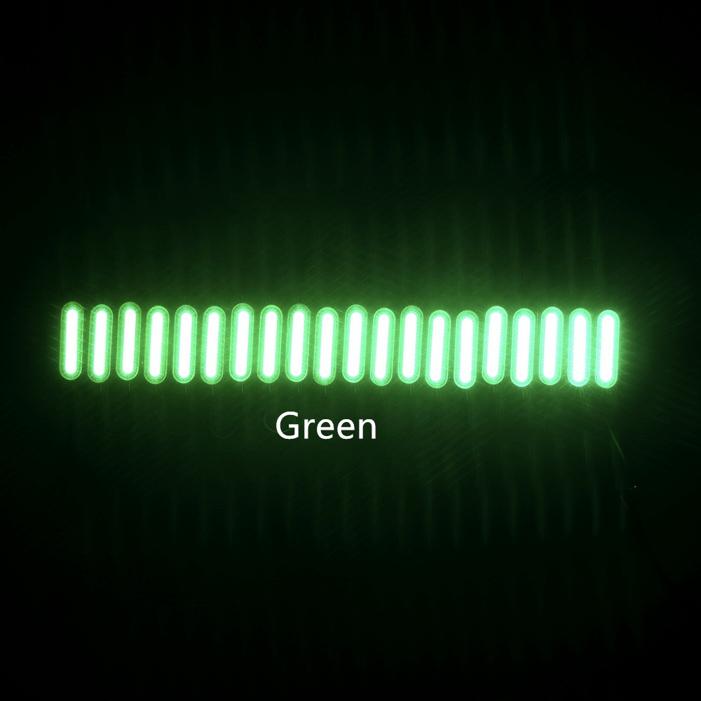 Luz de fundo LED impermeável para sinal, módulo LED, injeção com lente, COB, canal letra, luz traseira, DC12V, 2W, IP68, 10 PCs/Lot: Verde