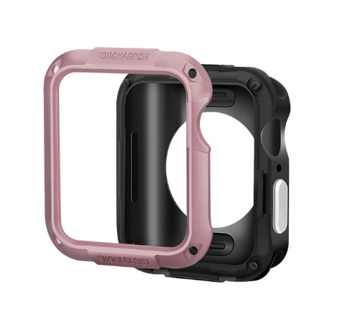 Spigen Bumper Case For Apple Watch 6 SE Case 44mm 40mm 42mm 38mm 6 5 4 3 2 Anti-fall Frame Shell Case Rugged Armor SGP Protector: Rose Gold / For se 6 5 4 44mm