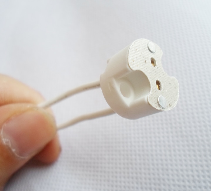 50 PAKET GU10 sockel gu5.3 LED-licht tasse Adapter-anschluss isoliert Herr16 sockel mit zwei drähte