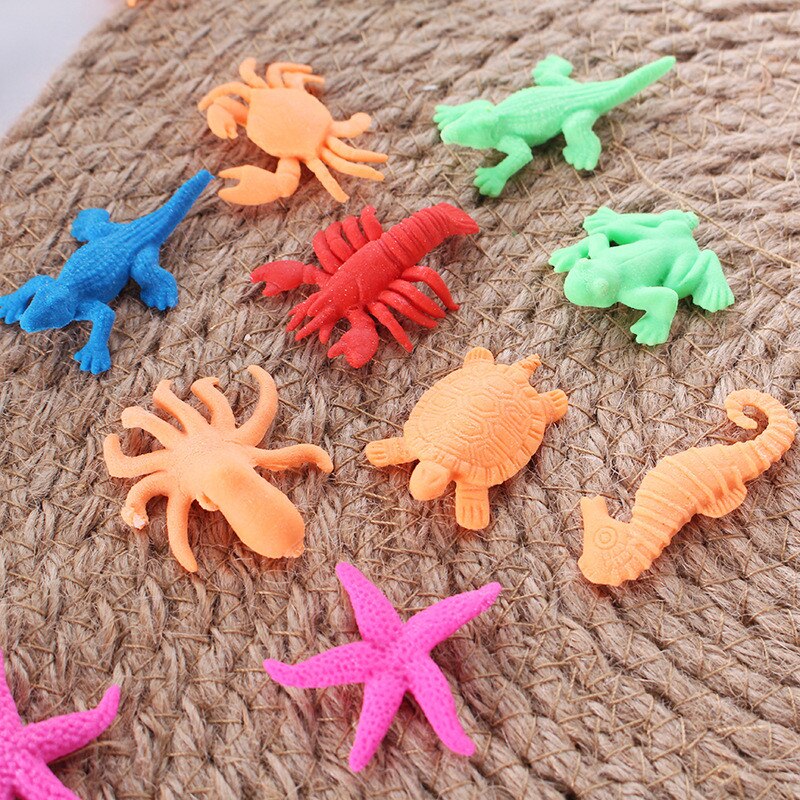 100Pcs In Water Groeiende Bulk Swell Sea Creature Uitbreiding Speelgoed Kleurrijke Puzzel Magic Speelgoed Voor Kinderen