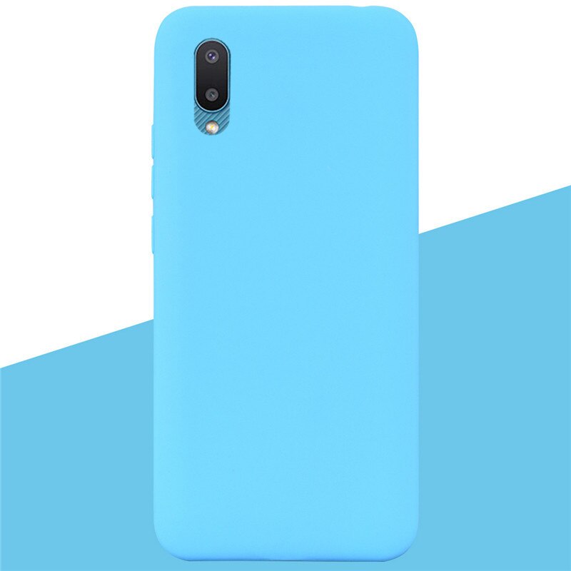 Funda trasera de silicona suave para Samsung Galaxy A02 Galaxy A02 Galaxy A02 A 02 A022F, carcasa de teléfono,: 5 Sky Blue