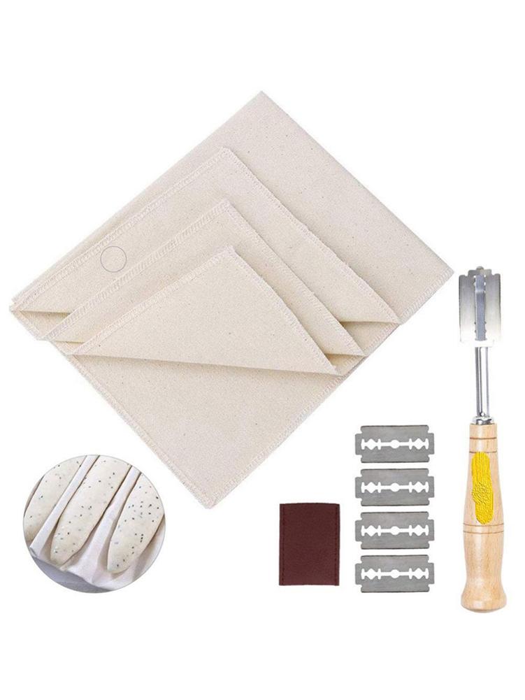 French Baguette Baking Tools Kit Thicken Durable With Proofing Linen Cloth Fermented Couche Baking Supplies