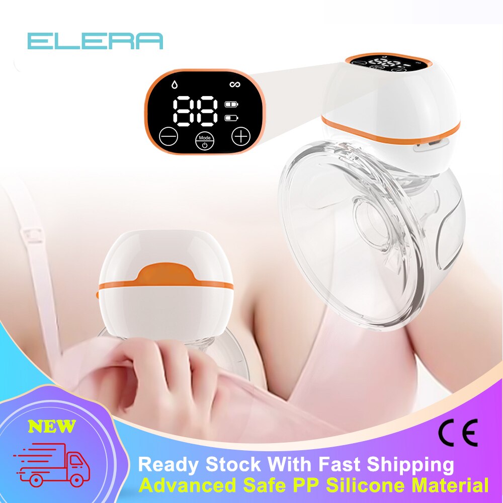 Lcd Elektrische Wearable Borstkolf Automatische Handsfree Stille Usb Oplaadbare Melk Extractor Baby Borstvoeding