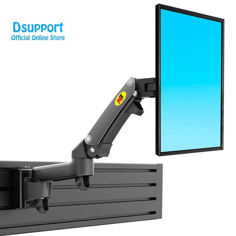 NB M150 Monitor Holder Ergonomic 17-27" LCD LED Screen Slot Mount Bracket Load 2-7kgs: Black
