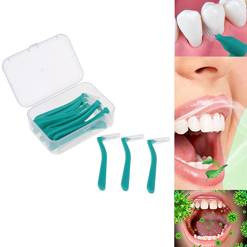 L Form Push-Pull Interdentalbürste 10/20Pcs Oral Care Teeth Bleaching Dental Tooth Pick Zahn Kieferorthopädie zahnstocher Zahnbürste