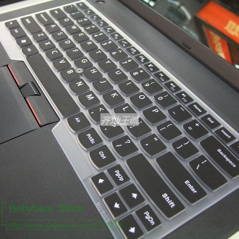 Silicone keyboard cover Protector for Lenovo IBM E14 E435 E431 E330 T430 T440 T450 X230 L330 T430U E440 E470 E475 E480 E490: black