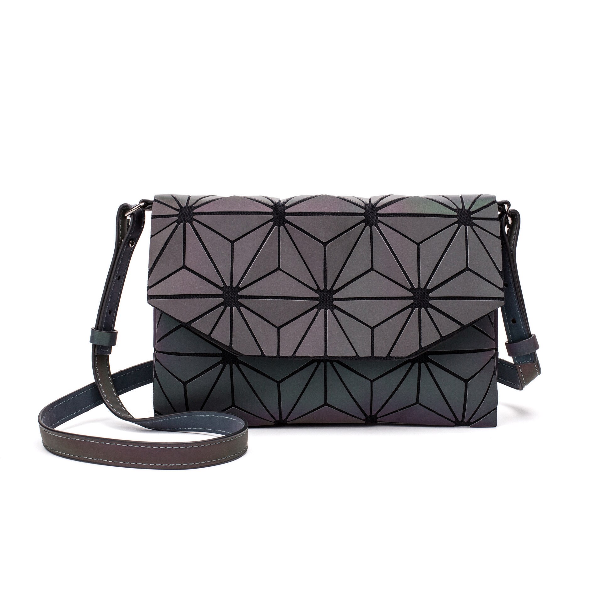 Mode Geometrische Lichtgevende Messenger Bags Casual Clutch Tas Voor Vrouwen Avondtasje Schoudertassen Handtassen Messenger Bags: Figure 3