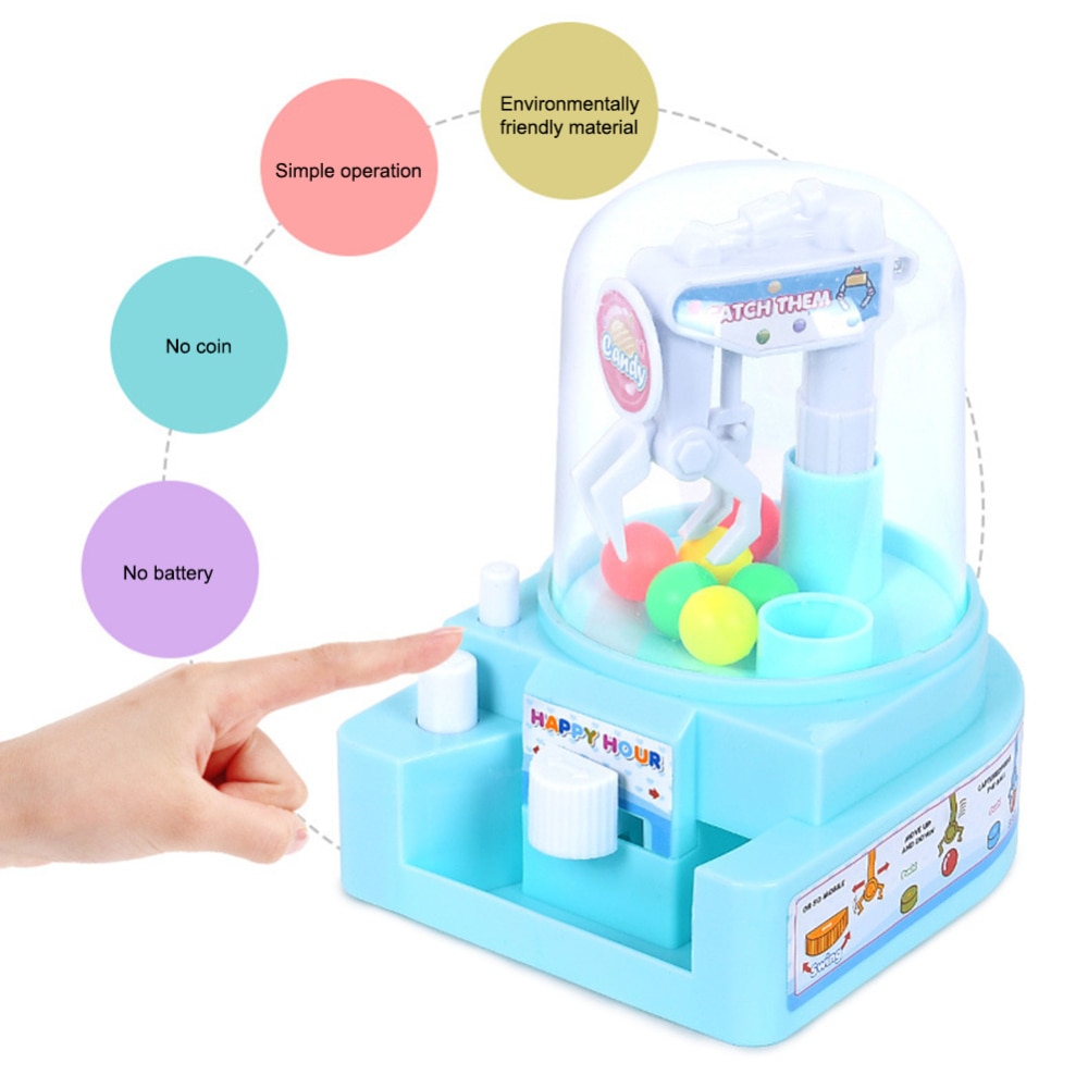 Kids Education Toys Mini Catching Balls Machine Clip Candy Machine Boys Girls Desktop Sport Game Children Toys Birthday