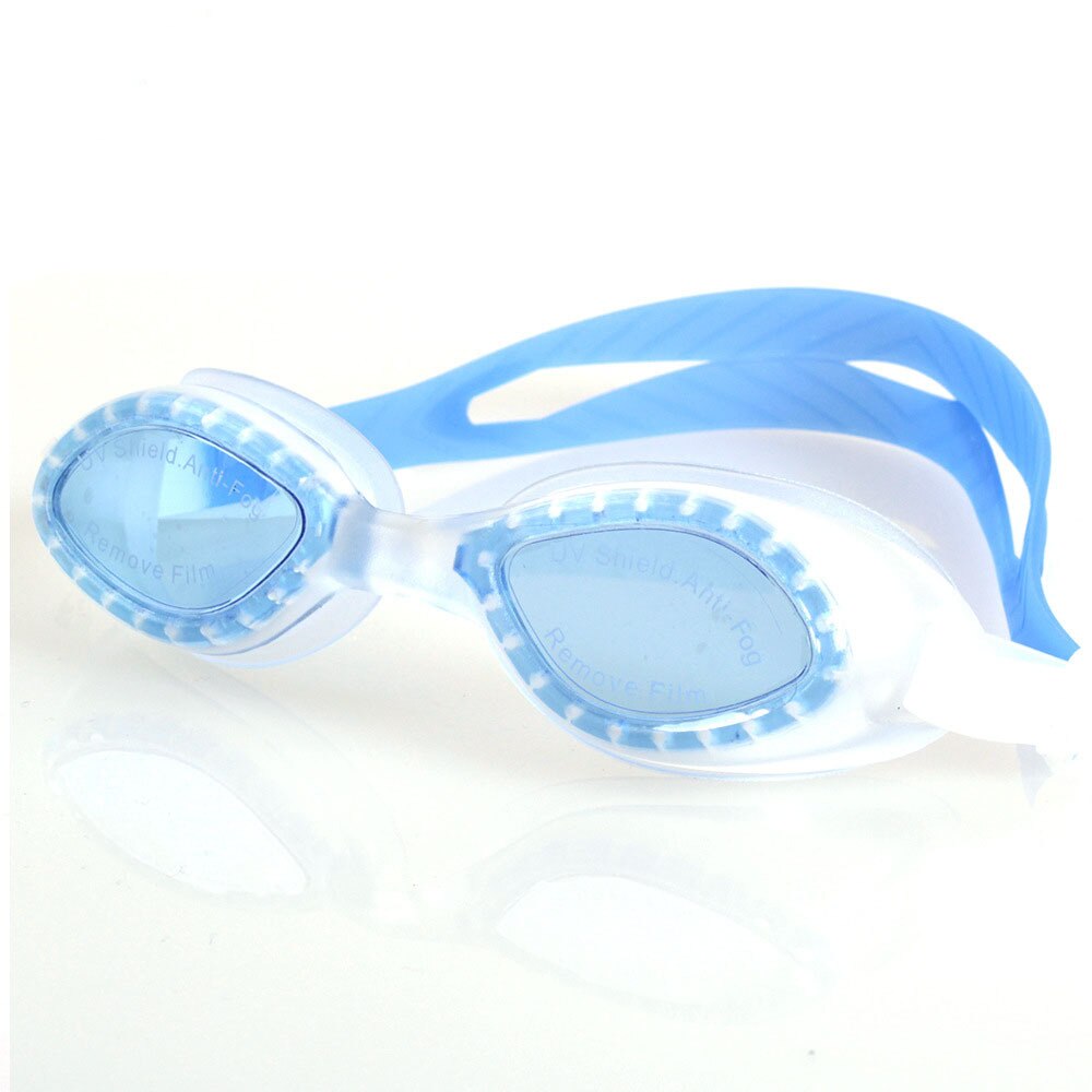 Piscina Verstelbare Breedte Non-fog Waterdicht Zwembril Soft Silicon Eye Cups Kids Adult Voor Zwemmen Duiken Fcsg1638: Blue