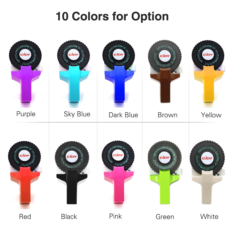 Etichettatrice manuale portatile fai da te 3D goffratura etichetta scrittore stampante macchina da scrivere con plastica PVC 9mm etichette nastri macchina per scrivere