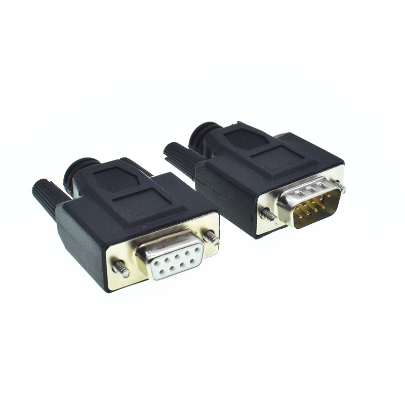 9PIN D-SUB Connector DB9 Vrouwelijke/Mannelijke RS232 Solderless Connectors