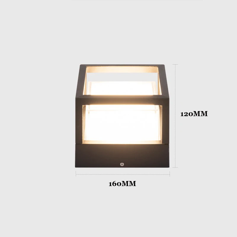 Waterdichte vochtbestendige led-wandlamp Retro buitenlamp Balkon Patio Buitenwandlampen Patio Terras Buitenwandlampen: RGB