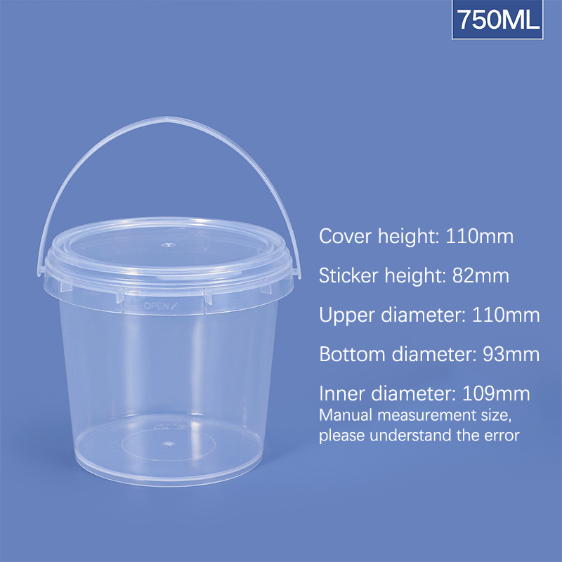 150ml-1500ml bpa-freier leerer Plastik eimer mit Deckel luftdicht pp Gläser klarer Behälter für sterben Lagerung von Lebensmitteln: dunkel khaki