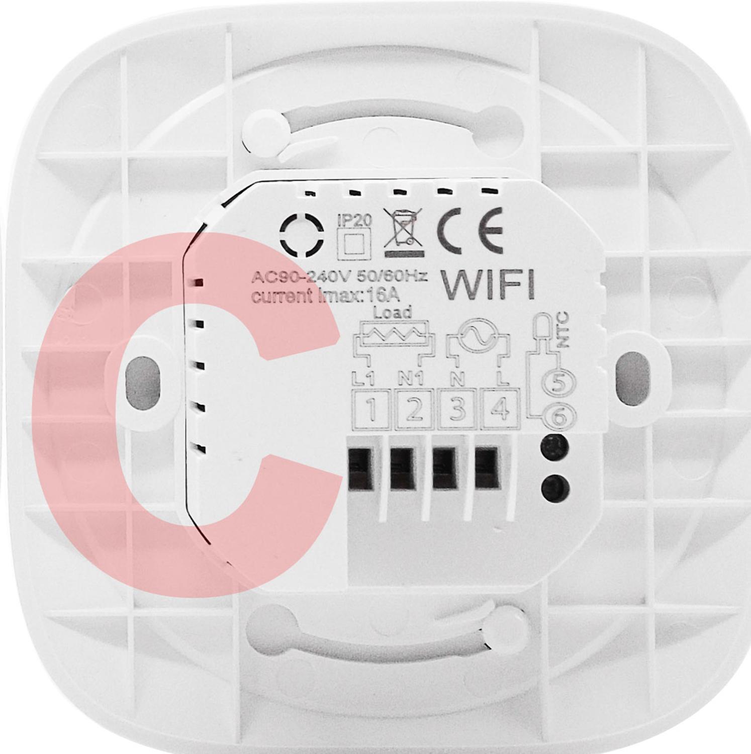 HESSWAY TUYA, termostato digital inteligente WIFI, Interruptor de control de temperatura para la calefacción y el agua: C.Electric heating