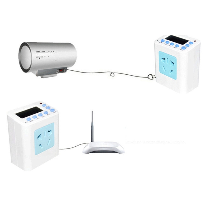 Timer Outlet 110-220V Multifunctional Repeat Cycle Programmable Plug-in Digital Timer Switch 24 Hours/7 Day