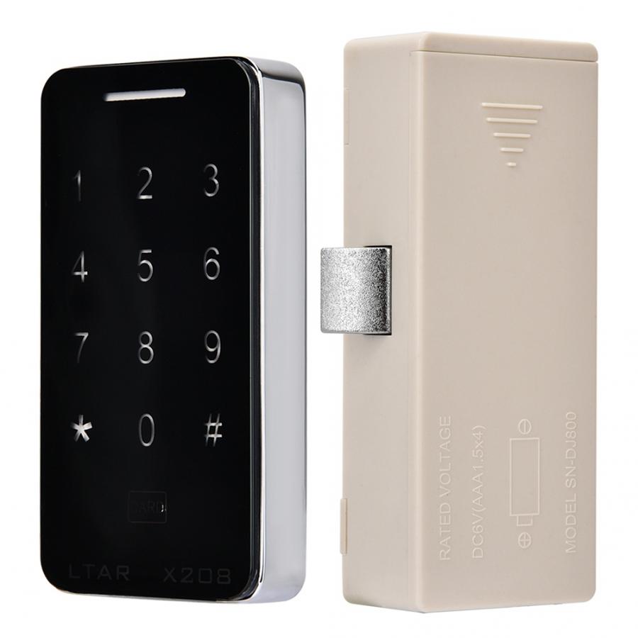 Password Lock Electric Smart Digital Cabinet Lock Anti-theft Touch Keypad Password Card Locker Lock smart lock