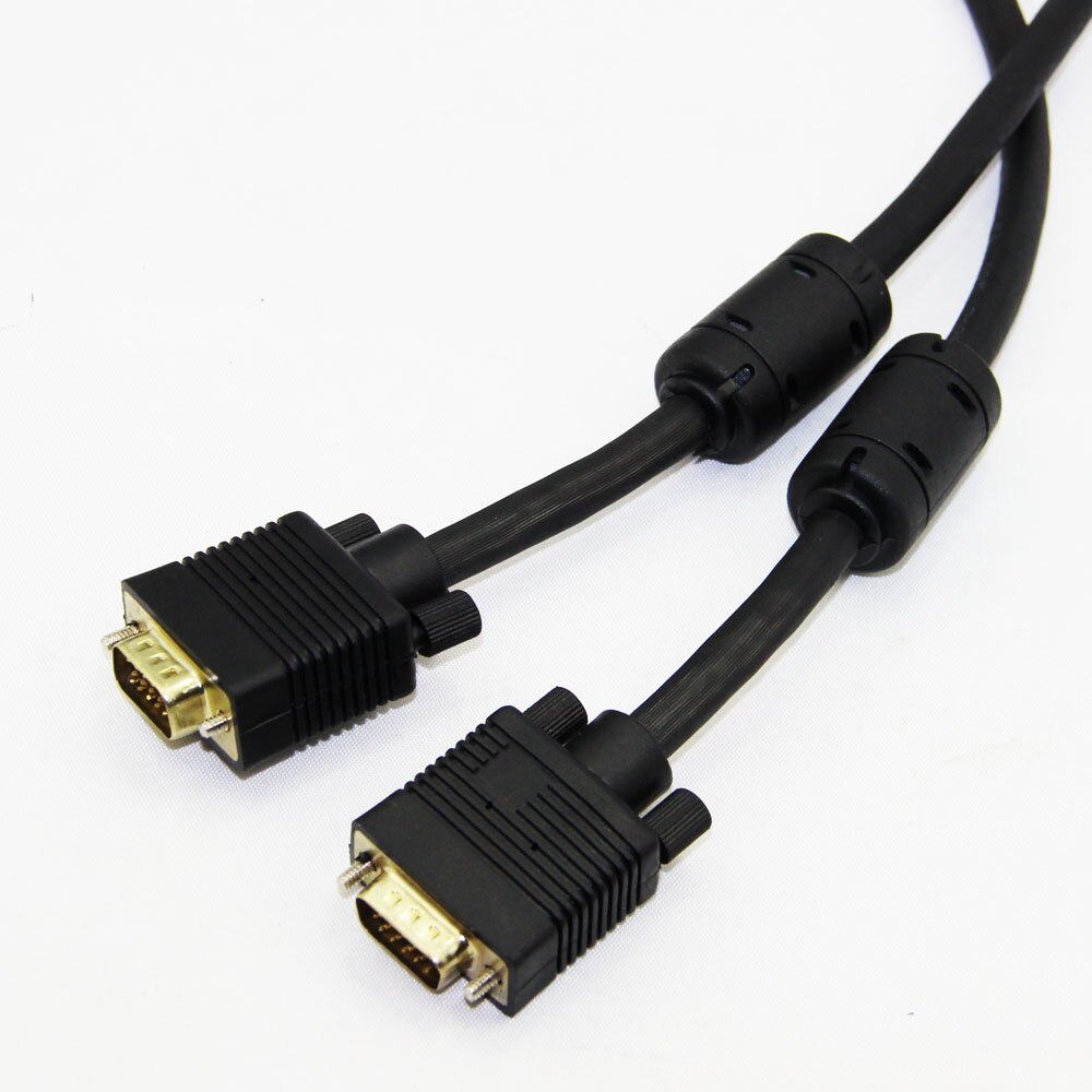 Bochara Vergoldet VGA Kabel Stecker-stecker 3 + 6 HD Komplett Verdrahtet 15PIN Für LCD PROJEKTOR PC Laptop monitor 1,5 m 3m 5m 10m 15m 20m