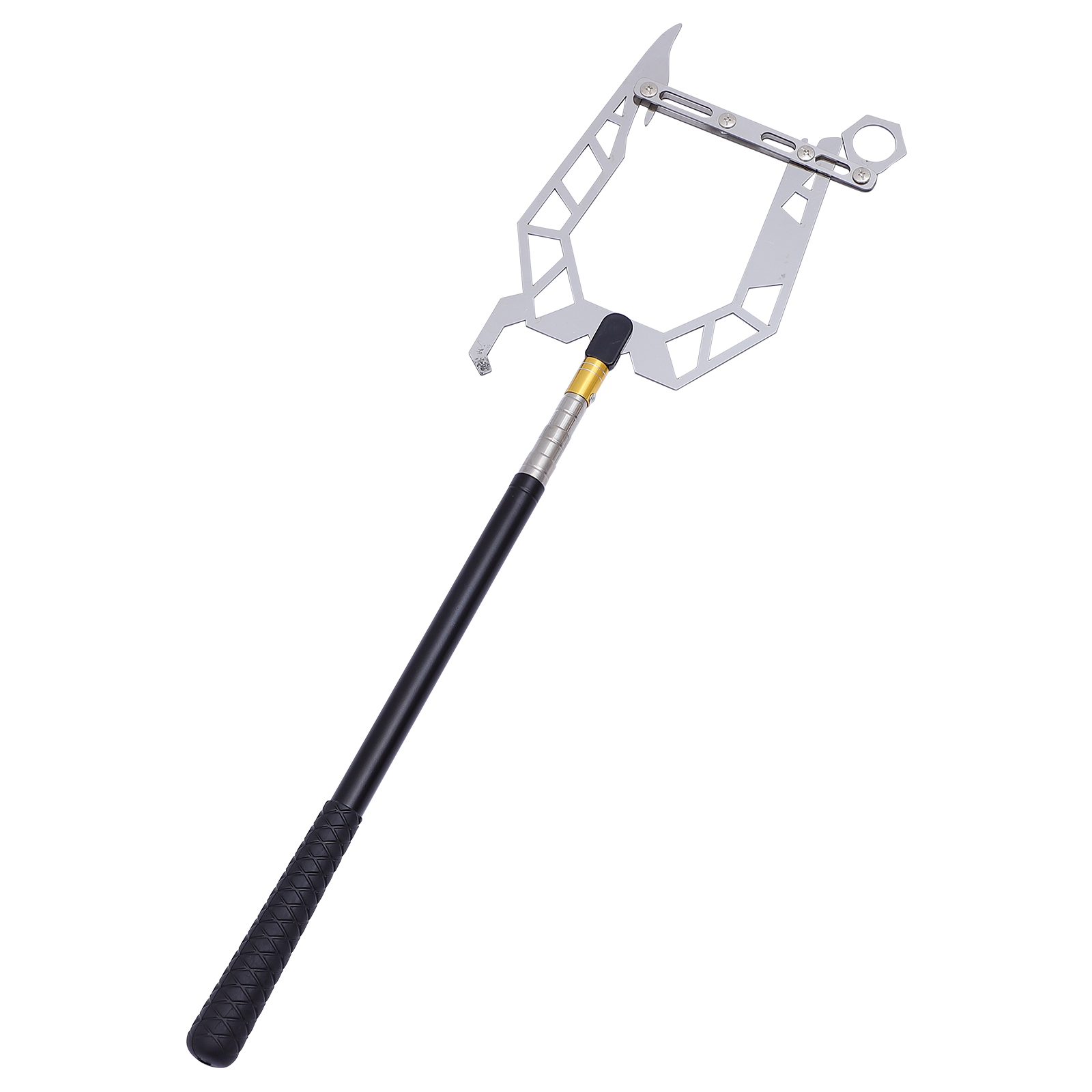 Telescopic Boat Hook 40cm to 140cm Stainless Steel Marine Grade for Tying Ropes Unlock Portable Ship Accessories