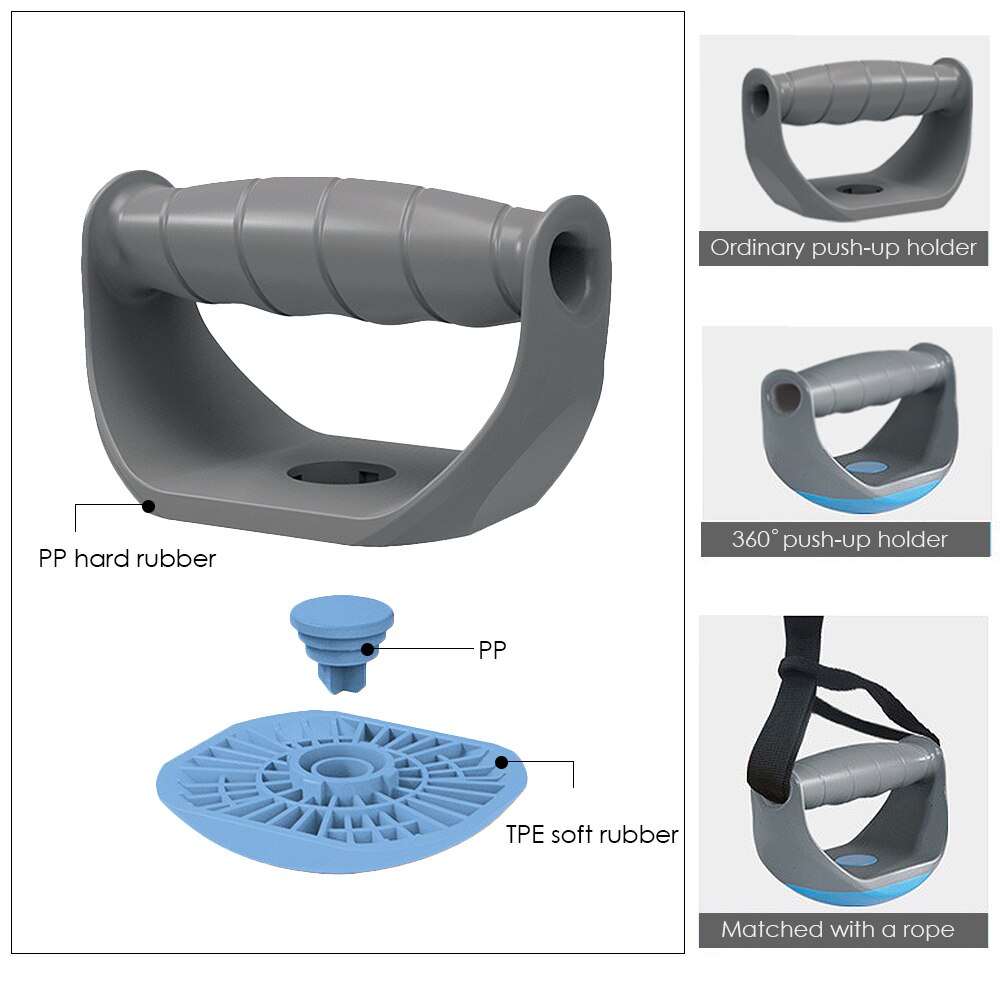 Soporte de entrenamiento push-up multifuncional 360 grados pecho giratorio ABS soporte de entrenamiento soporte de agarre redondo