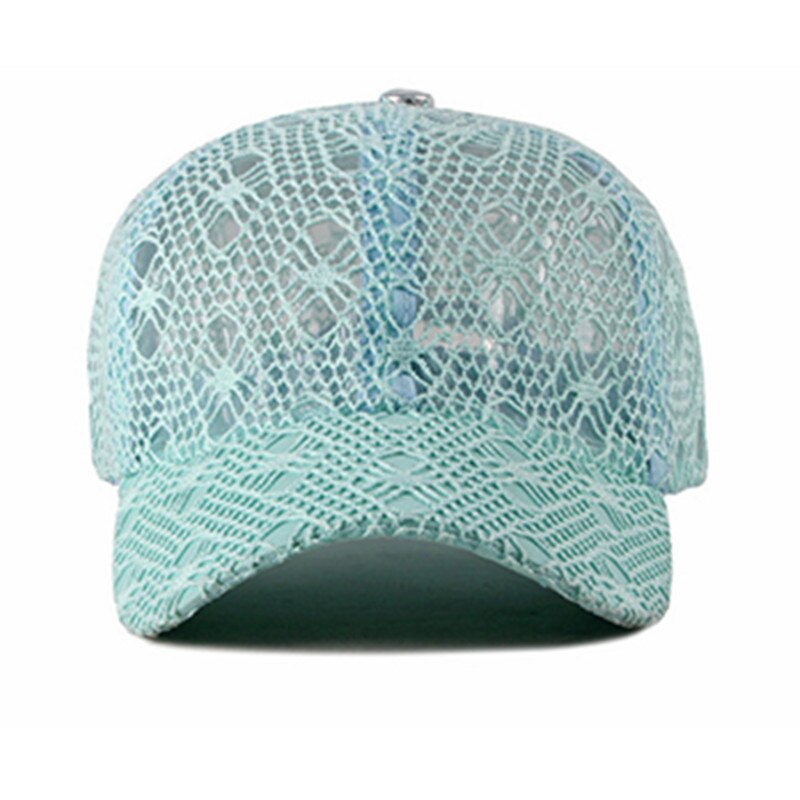 Xdanqinx Verstelbare Size Vrouwen Hollow Ademend Baseball Caps Mesh Cap Zomer Ventilatie Kant Vrouwelijke Hoed Merken Cap