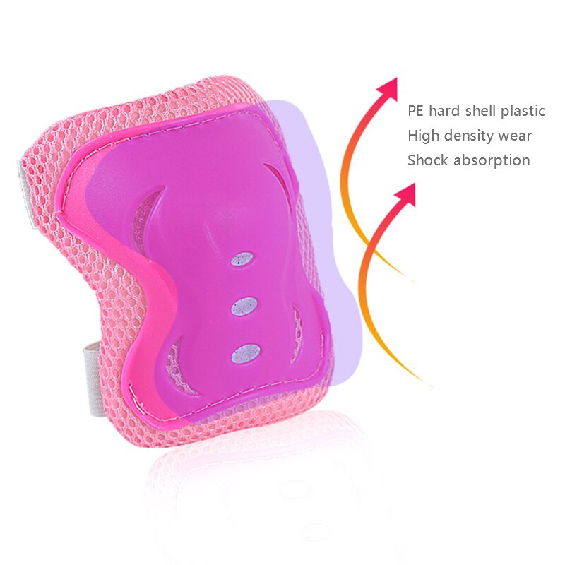 2pcs Safety Gear Pads Children Sports Safety Accessories Elbow & Knee Pads Kids Teens Elbow Knee Wrist Protective Guard