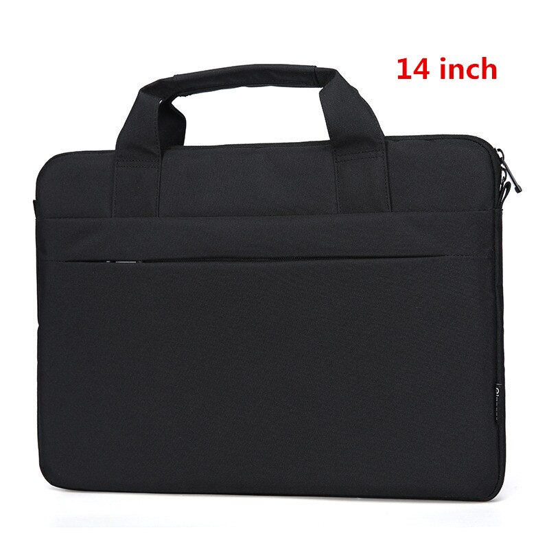 Thin Section Laptop Briefcase Men Women Portable Document Bag Travel Liner Package Ipad Phone Storage Pouch Accessories Supplies: Black 14inch