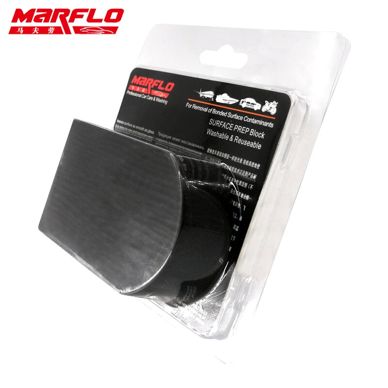Brilliatech-almohadilla de barra de arcilla mágica para el cuidado automático, mitón de microfibra, paño de toalla, limpieza, pulido, esponja, herramientas de bloque, MARFLO: Type B Blister
