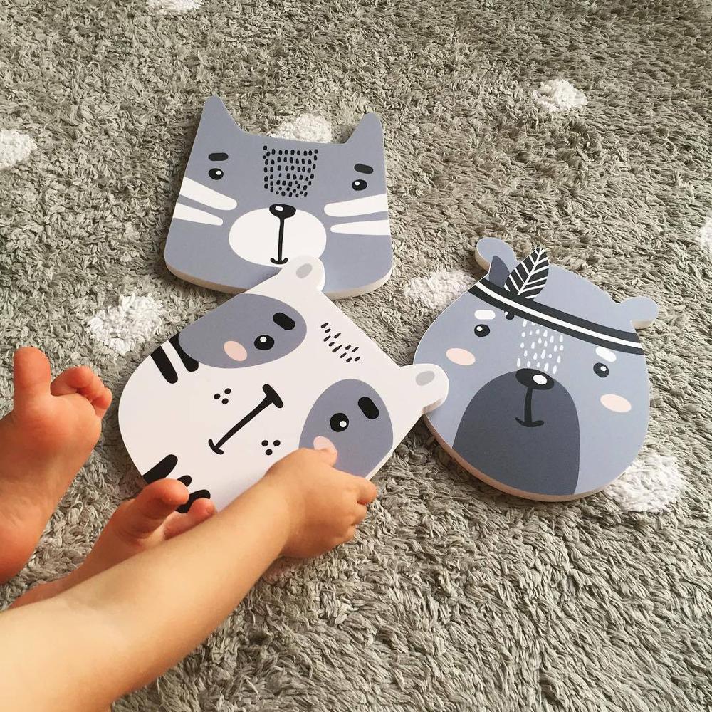 Ins Cartoon Animals Fox Newborn Baby in the Crib Decor Infant Room Decor Photography Props Baby Bedroom Decoration