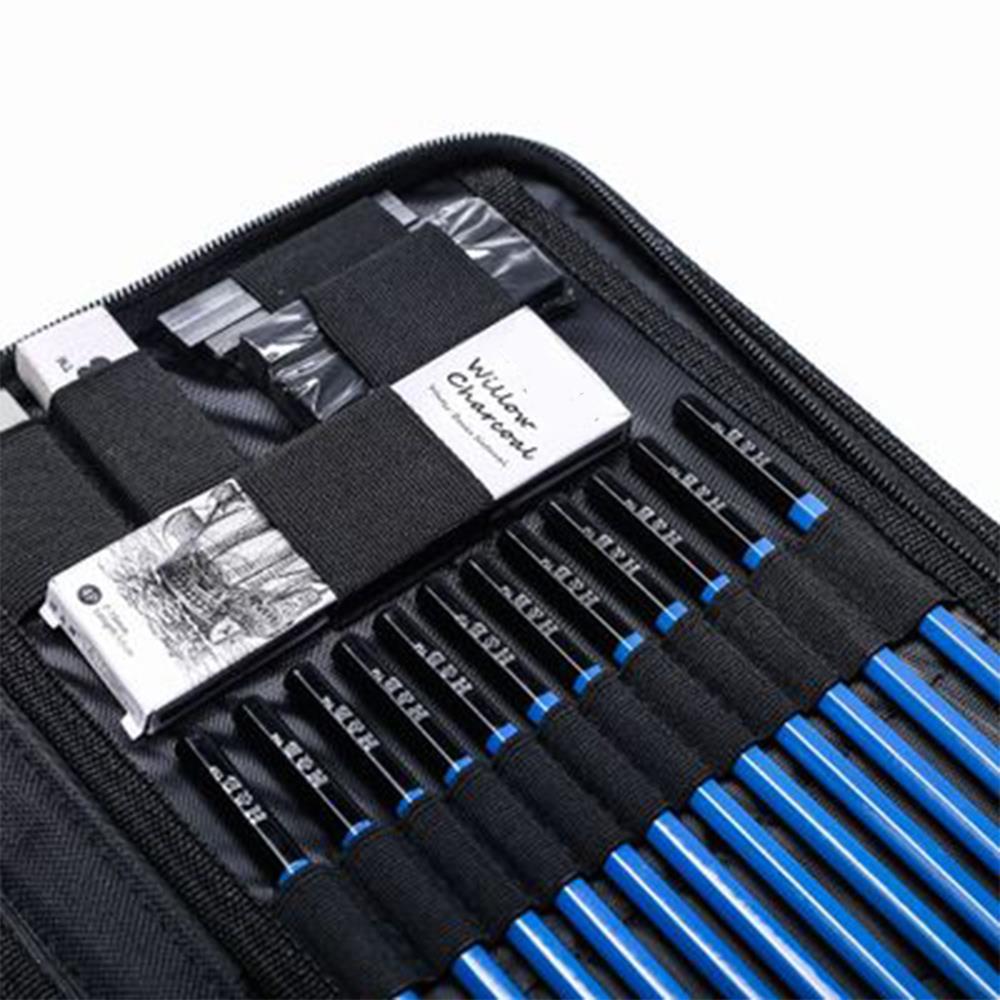 48pcs Sketch Pencil Set Crafts Art Supplies Portable Sketch Pencil Drawing Artist Painting Tool Set Student