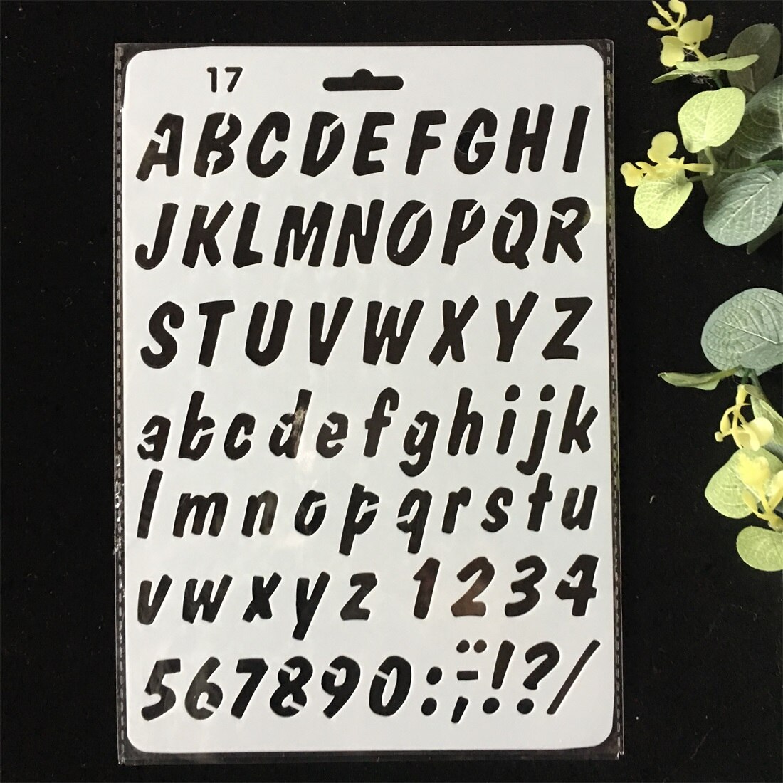 1Pcs Alphabet Letters DIY Craft Layering Stencils Painting Scrapbooking Stamping Embossing Decor Paper Card Template F5171-r2: F5160-17