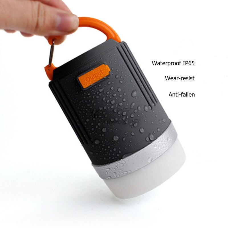 10400 mah campinglampe lanterne fiskeri vandreture 4 mode multifunktion bærbar usb genopladelig powerbank vandtæt lommelygte nødsituation