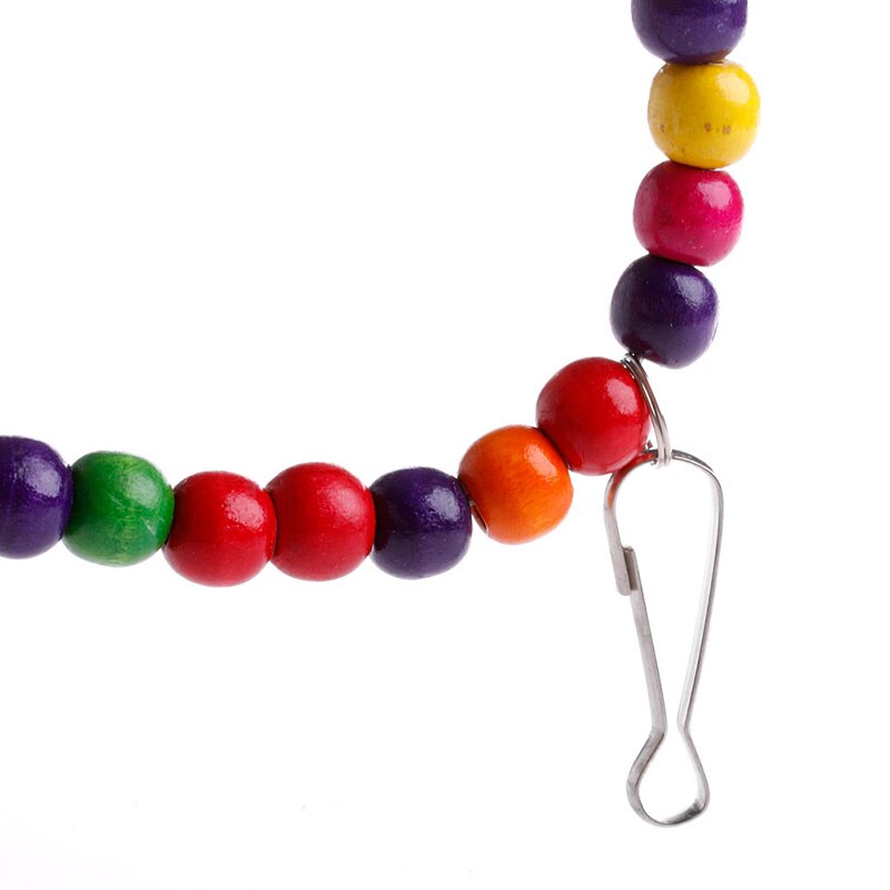 Wooden Bird Parrot Swing Toys Parakeet Cockatiel Lovebird Cage Hanging