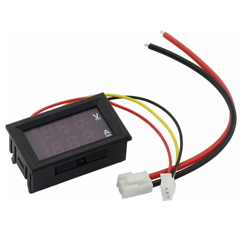 Dc 100V 10A Voltmeter Amperemeter Blauw + Rood Led Amp Dual Digitale Volt Meter Gauge Digitale Voltmeter ampèremeter