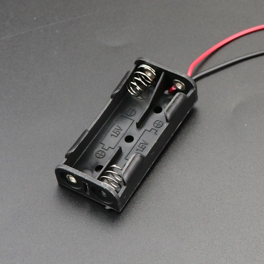 Aaa batteri oppbevaringsveske diy 1 2 3 4 6 8- spors batterier klipsholderbeholder med ledningspinne batterirom: 2 spor