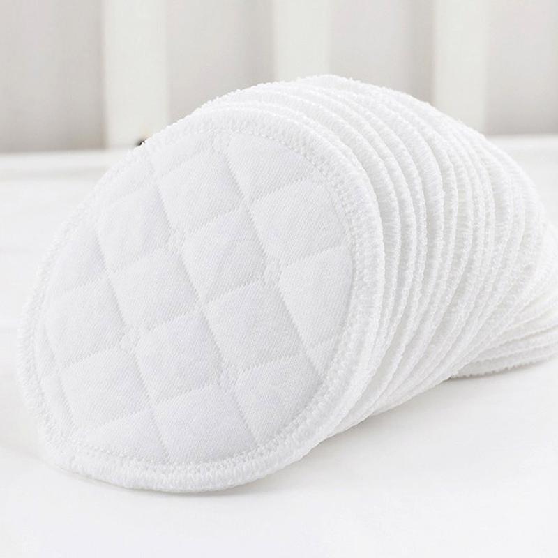 12pcs Pure Cotton Anti-seepage Breast Pads Washable Absorbent Breast Pads Thicken Soft Leakproof Breast Pads Feeding Accessories: Default Title