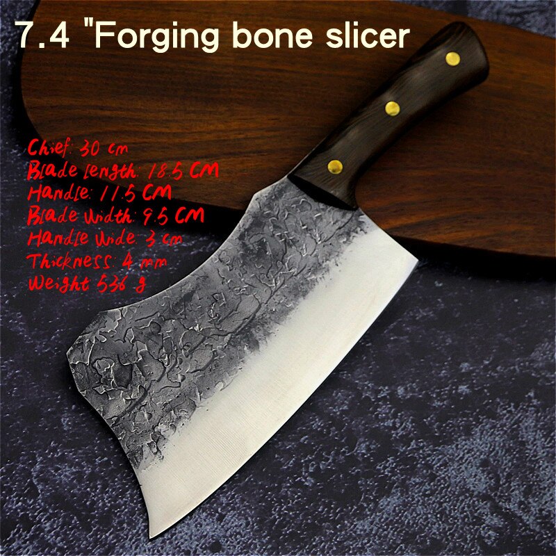 Manganese-steel forging sharp chef knife household kitchen knife multi-purpose chef knife slicer boning knife boning knife: B-xzd11-N