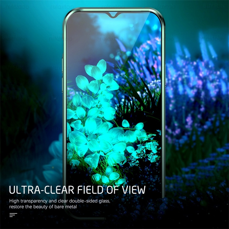 Dla xiaomi 11 t pro case 360 ° dwustronne szkło hartowane magnetyczne klapki xiaomi11t xiomi 11 t mi11t pro metalowy zderzak protect coque
