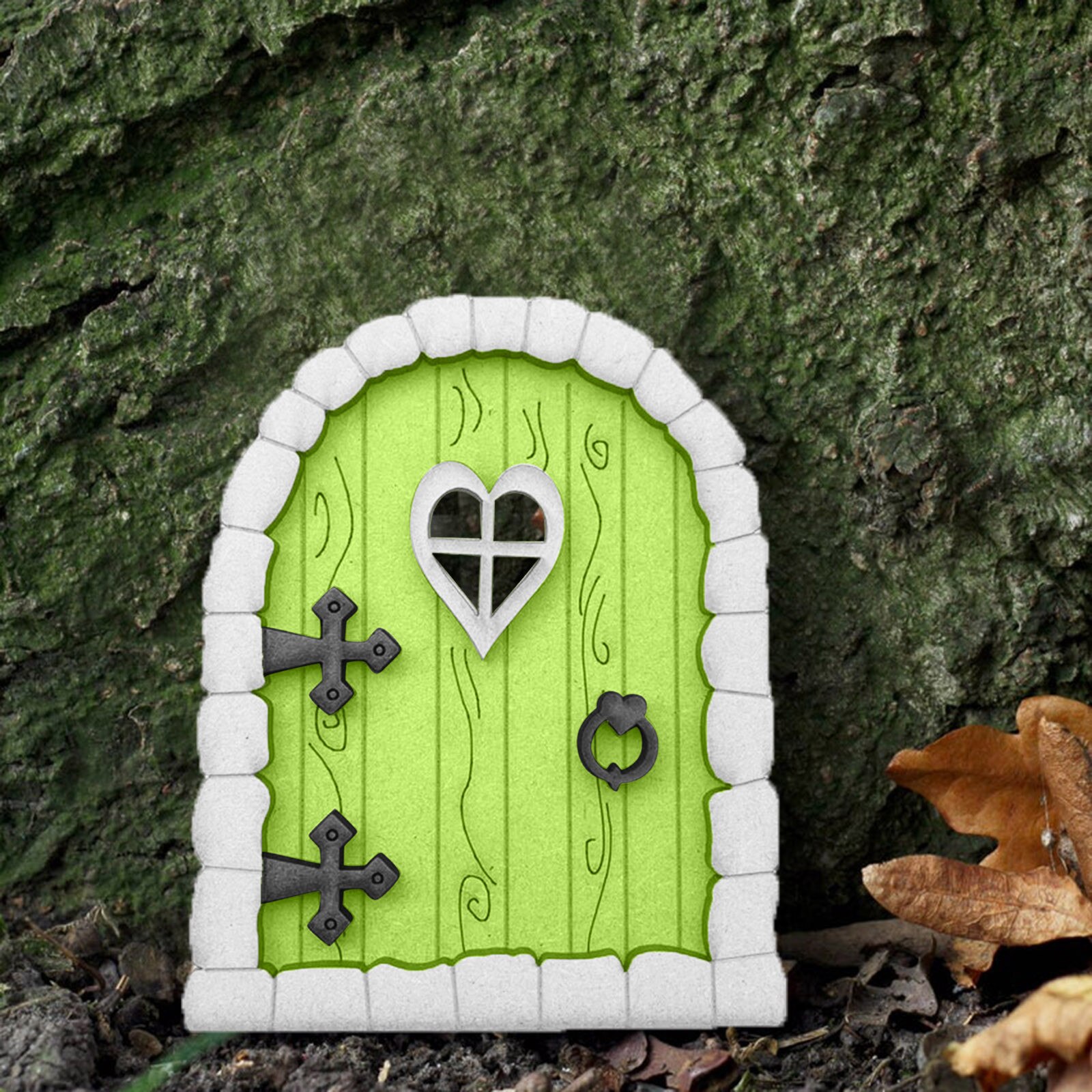 25 # Miniatuur Fairy Gnome Thuis Venster Deur Hars Sculptuur Beeldjes Fairy Garden Grillige Boom Sculptuur Diy Decor Voor Yard