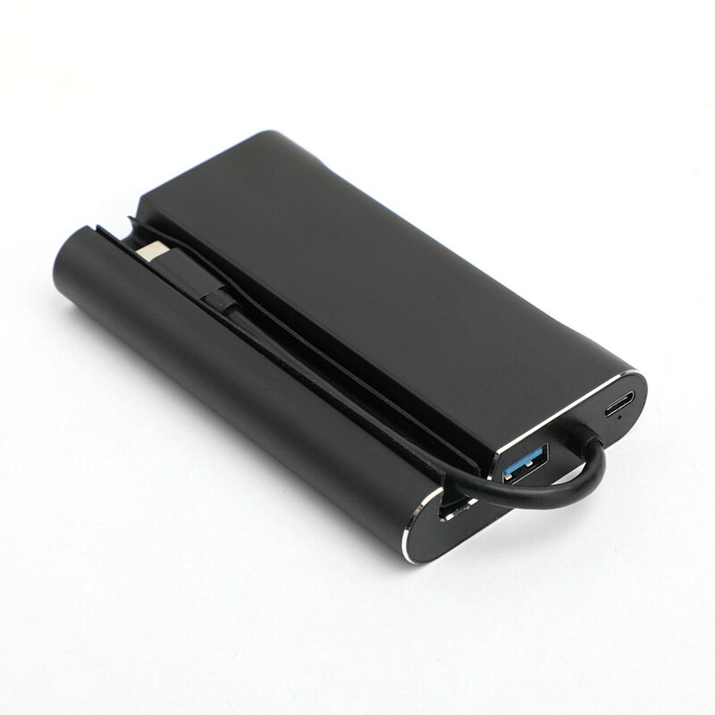 7 in 1 Type-C HUB Converter 4KMI VGA RJ45 3 USB3.0 Splitter Adapter Dock