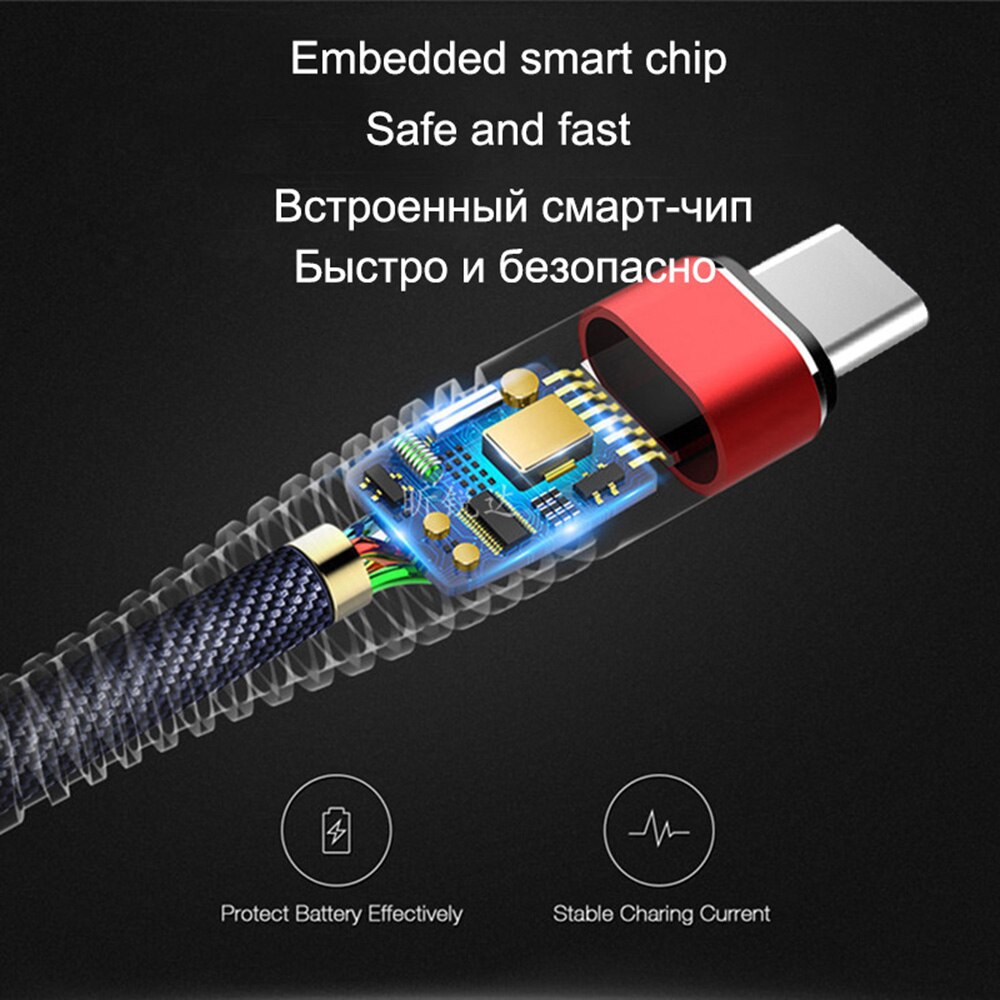 1M 2M 3M USB C Charger Cable Type C Data Cord For Samsung Xiaomi mi 9 Note 7 8 K20 Pro Oneplus USBC TypeC Fast Charge Phone Wire