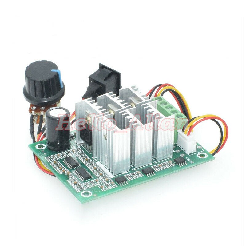 15A DC 5V-36V 12V 24V hho pwm three phase Brushless Motor Controller Driver 0-100% speed Reversible Switch