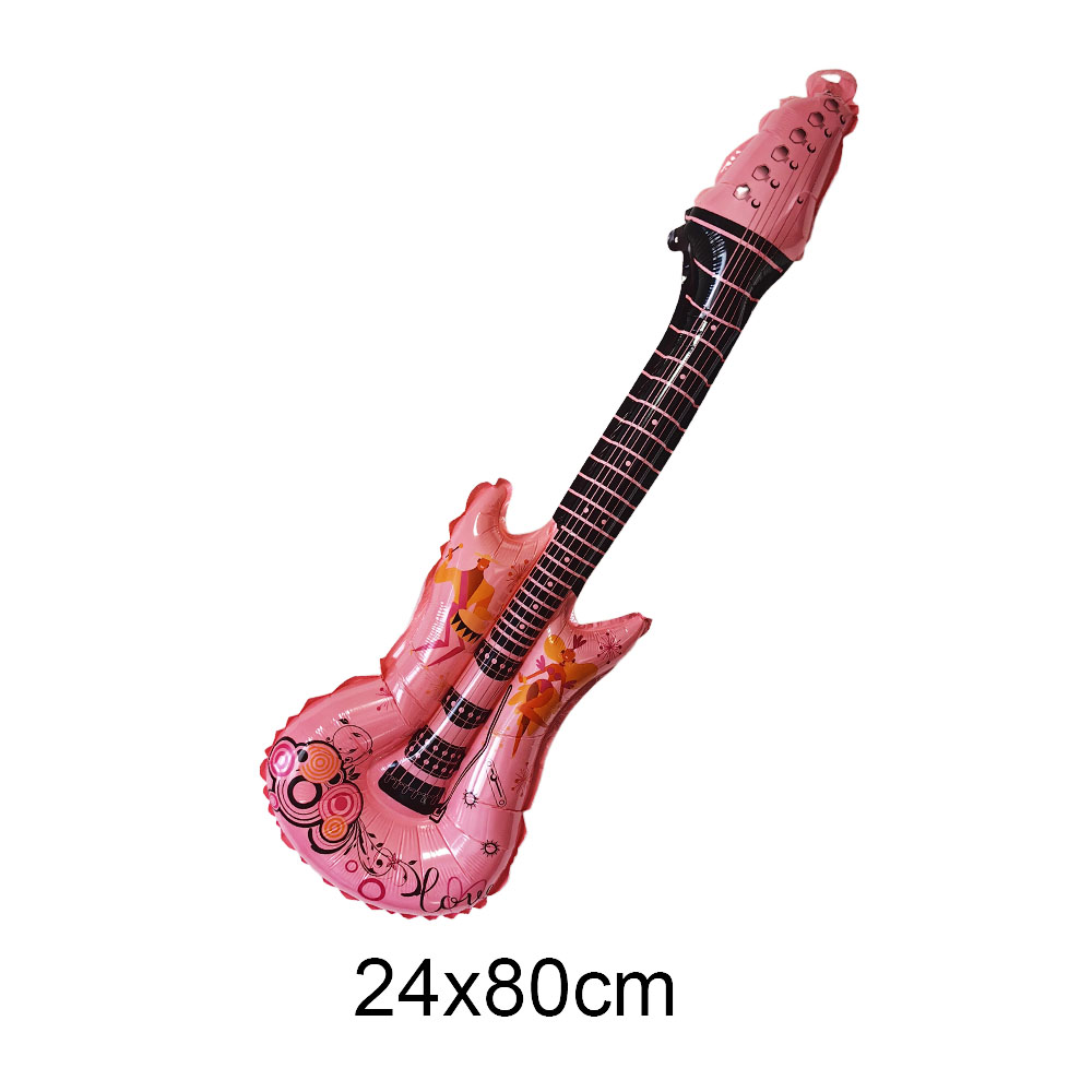 Musikaali juhlailmapallo disko 4d pallo nuotti kitara ilmapallo musiikkiteema syntymäpäiväsuihku valmistuminen rock syntymäpäiväkoristeet 80s/90s: Tumma khaki