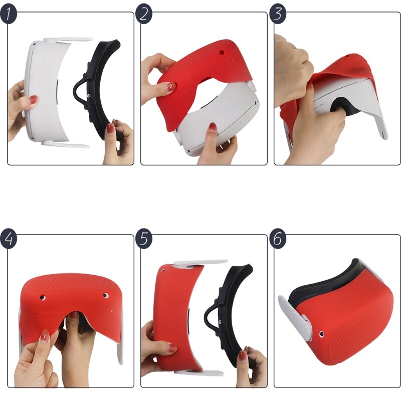 Vr-zubehör schutzhülle, kratzfester vr-schutz, kopfschutz für oculus quest 2 gehäuse