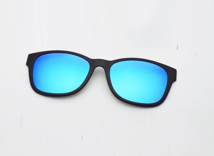 Glazen Frame Voor Vrouwen Met Magneet Gepolariseerde Clip Zonnebril Ultem Bril Volledige Velg Recept Bril Uv400 Zachte Tempels: blue clip