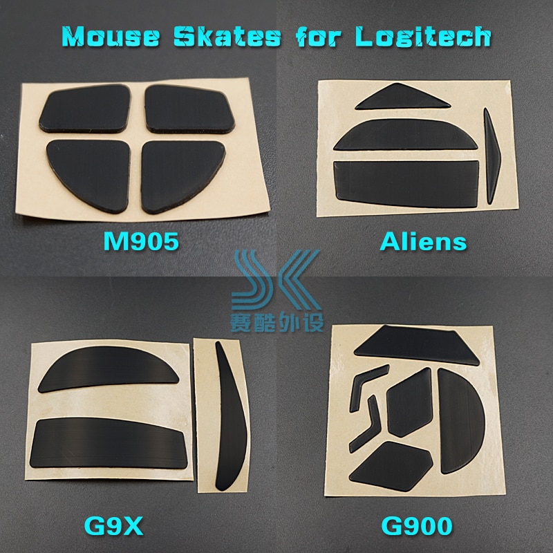 Teflon 3M Muis Voeten Schaatsen Muis voor Logitech G900 G903 G9 G9X M950 Alens Overal m905 Gaming Muis 0.6MM vervanging