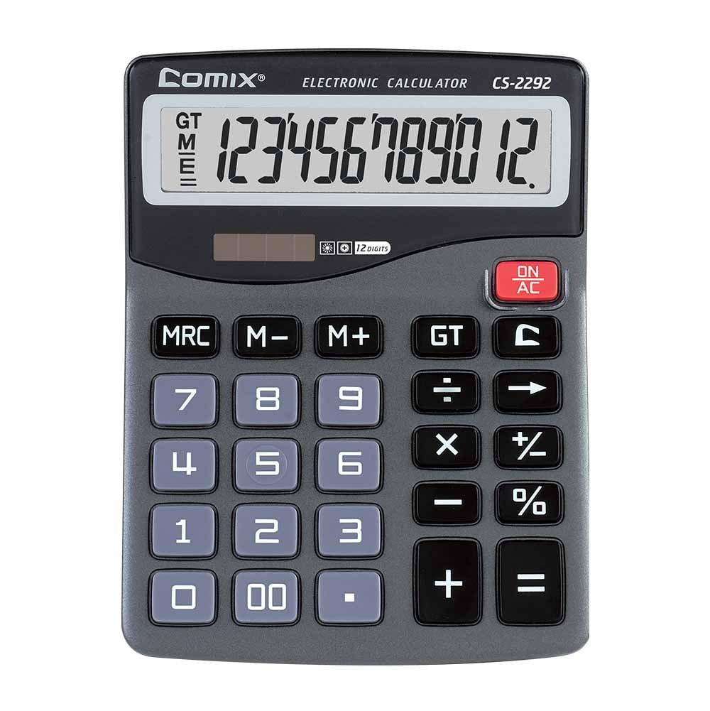 Comix Desktop Calculator Display Large Screen Calculator Battery Light Powered Office Home Computer Panel